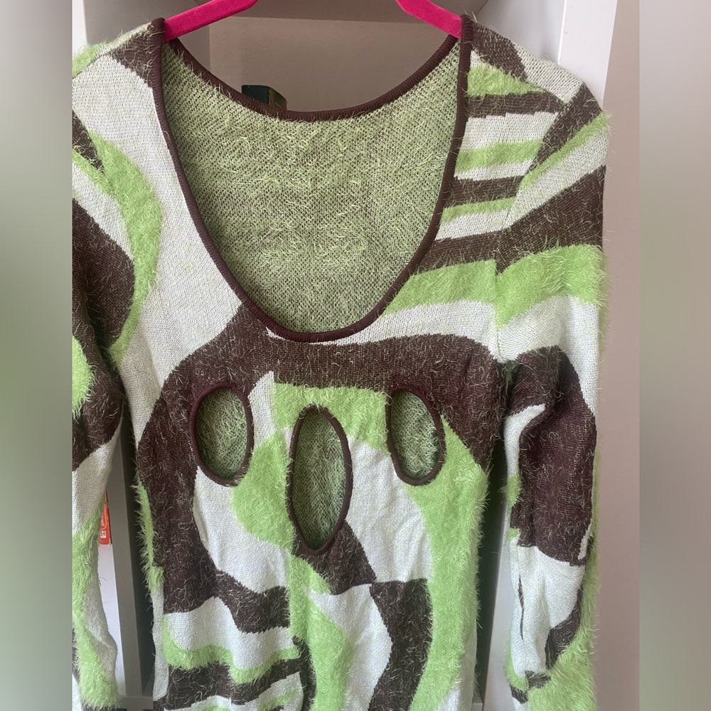 House Of Sunny Fuzzy Sweater Midi Dress - Picture 4 of 5